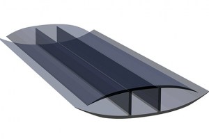 Соединительный неразъемный профиль HP для сотового и монолитного поликарбоната